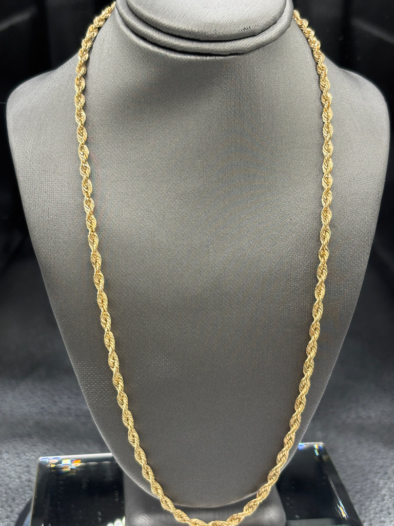 14 Karat Yellow Gold Ladies / Gents Rope Chain
