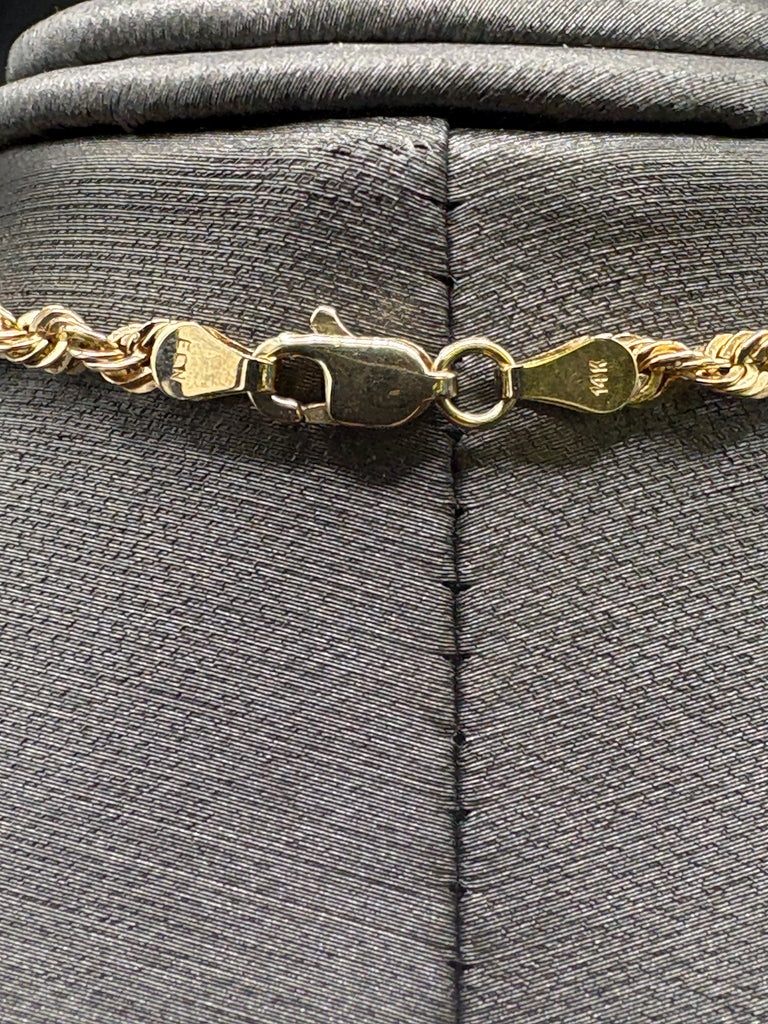 14 Karat Yellow Gold Ladies / Gents Rope Chain