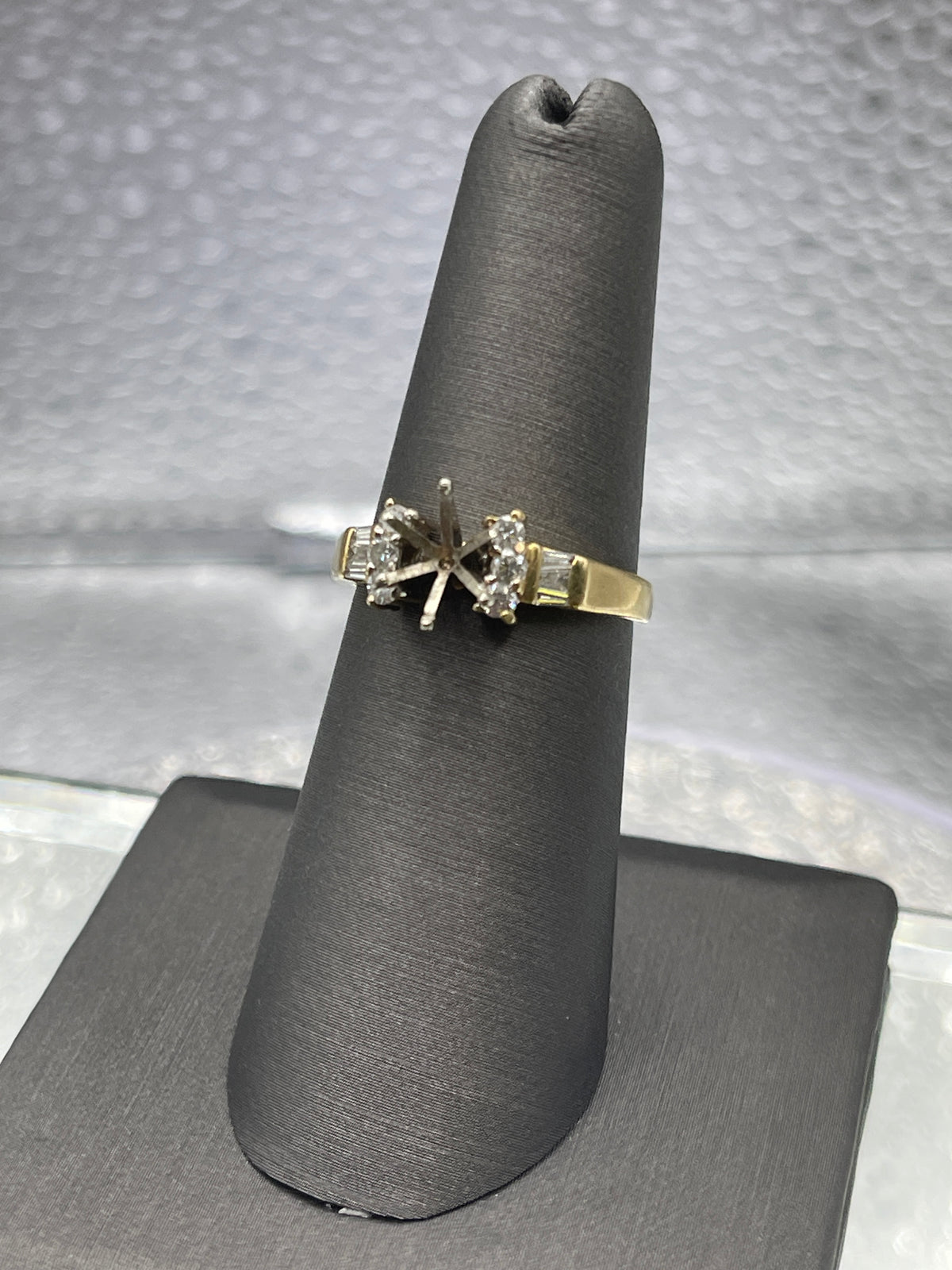 Ladies 14 Karat Solid Yellow Gold Diamond Remount