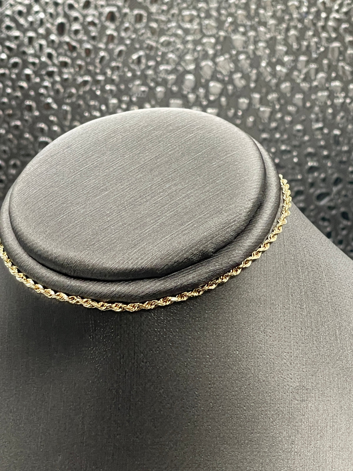 View two of Ladies 14 Karat Solid Yellow Gold Rope Bracelet