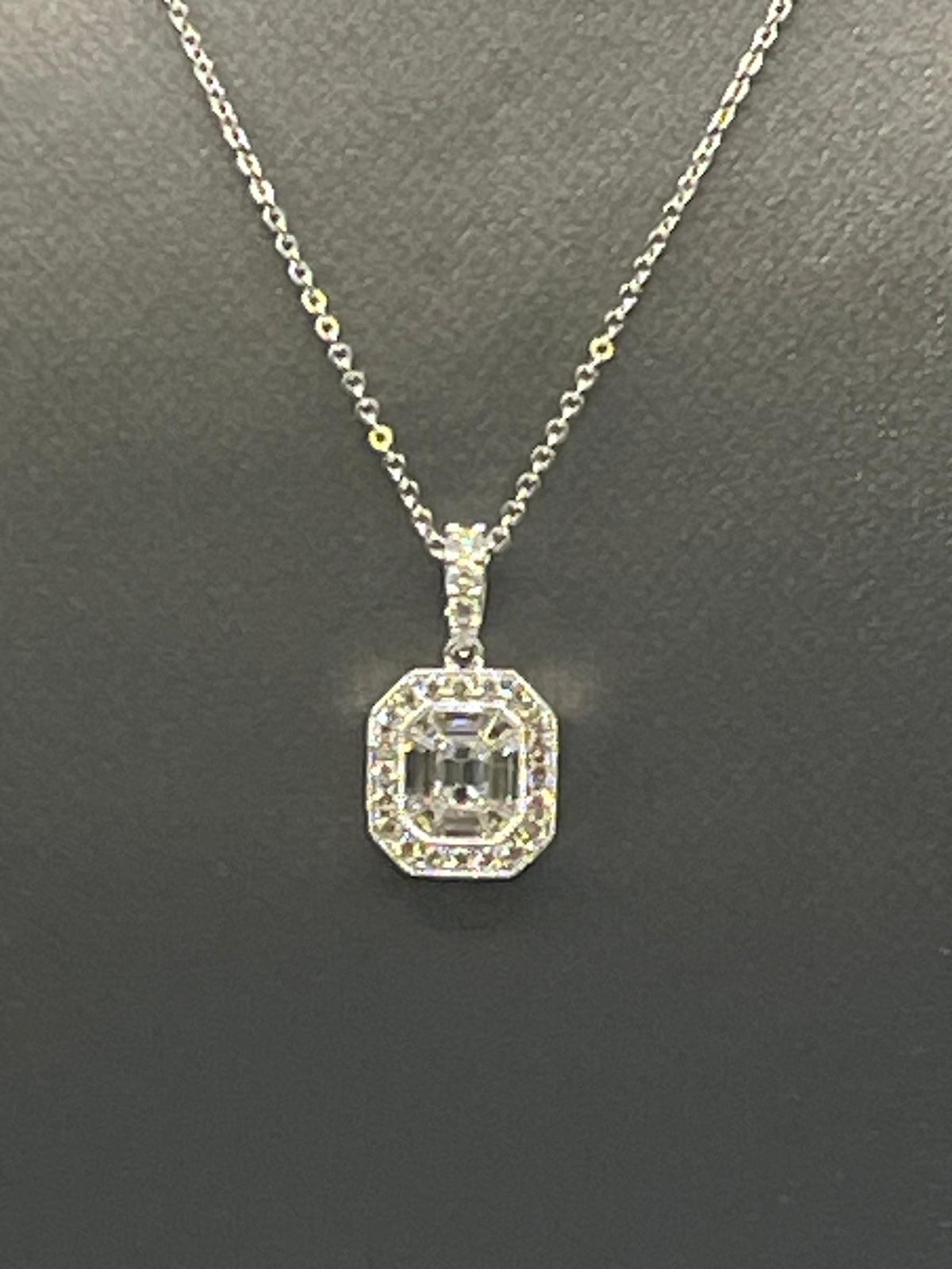 View one of Ladies 18KT White Gold Diamond Pendant Necklace