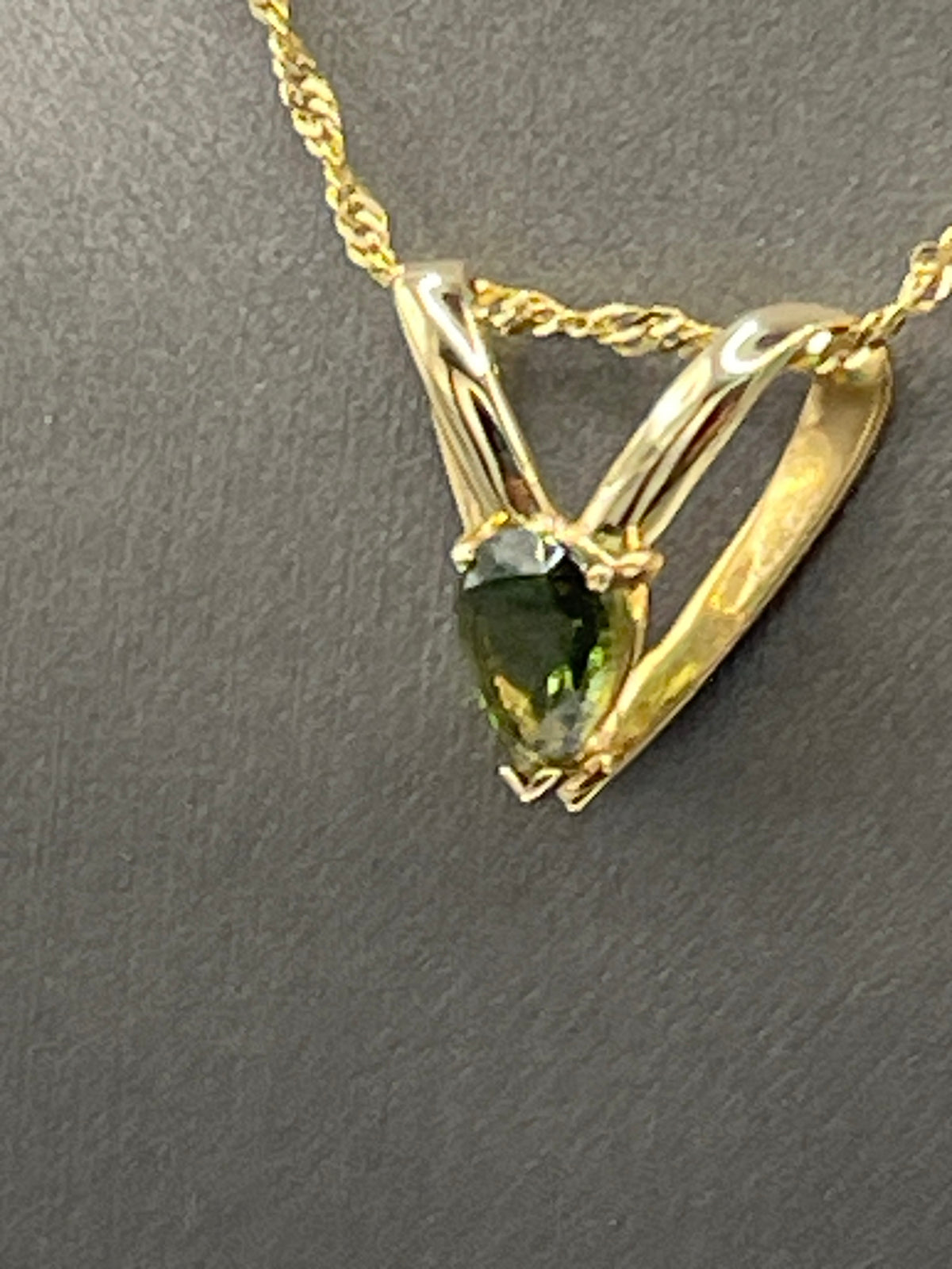 14 karat Yellow Gold Tourmaline Pendant - Philadelphia Gold & Silver Exchange