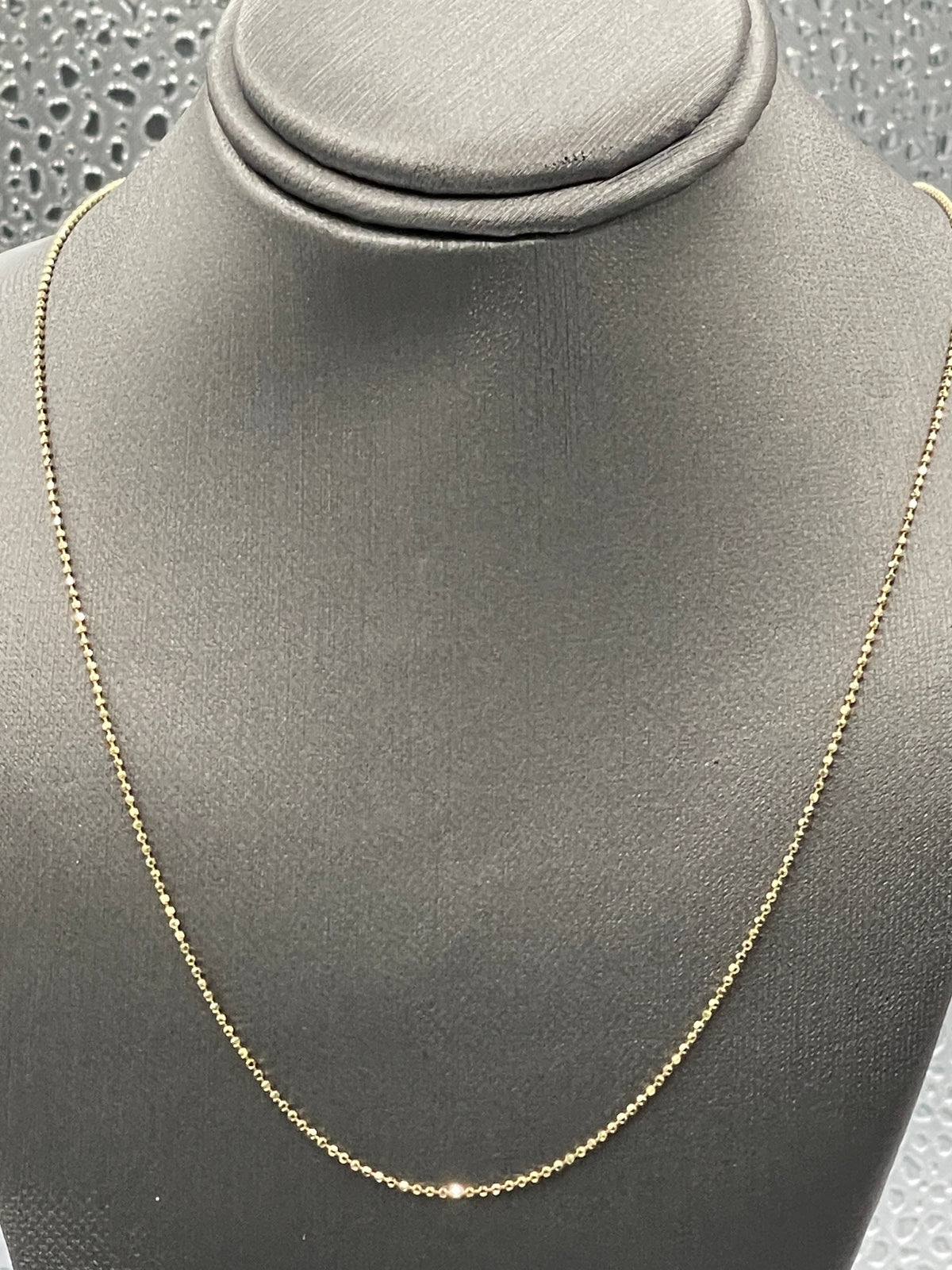 View three of Ladies 14 Karat Solid Yellow Gold Bead Chain