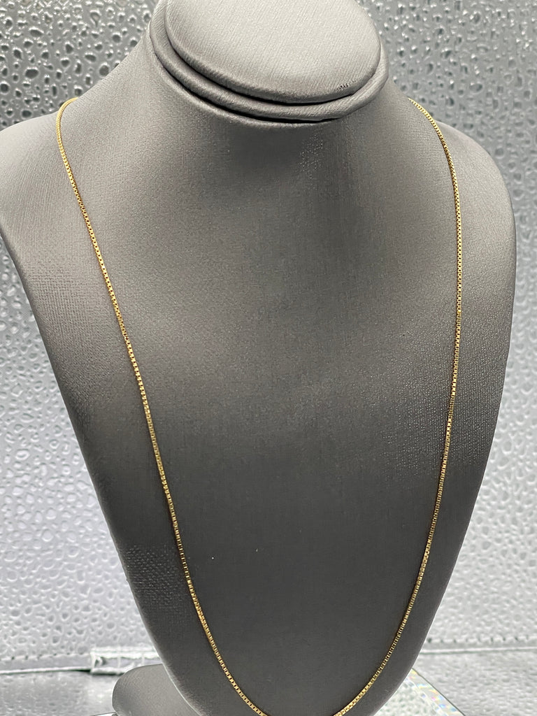 View three of Ladies 10 Karat Solid Yellow and Box Chain
