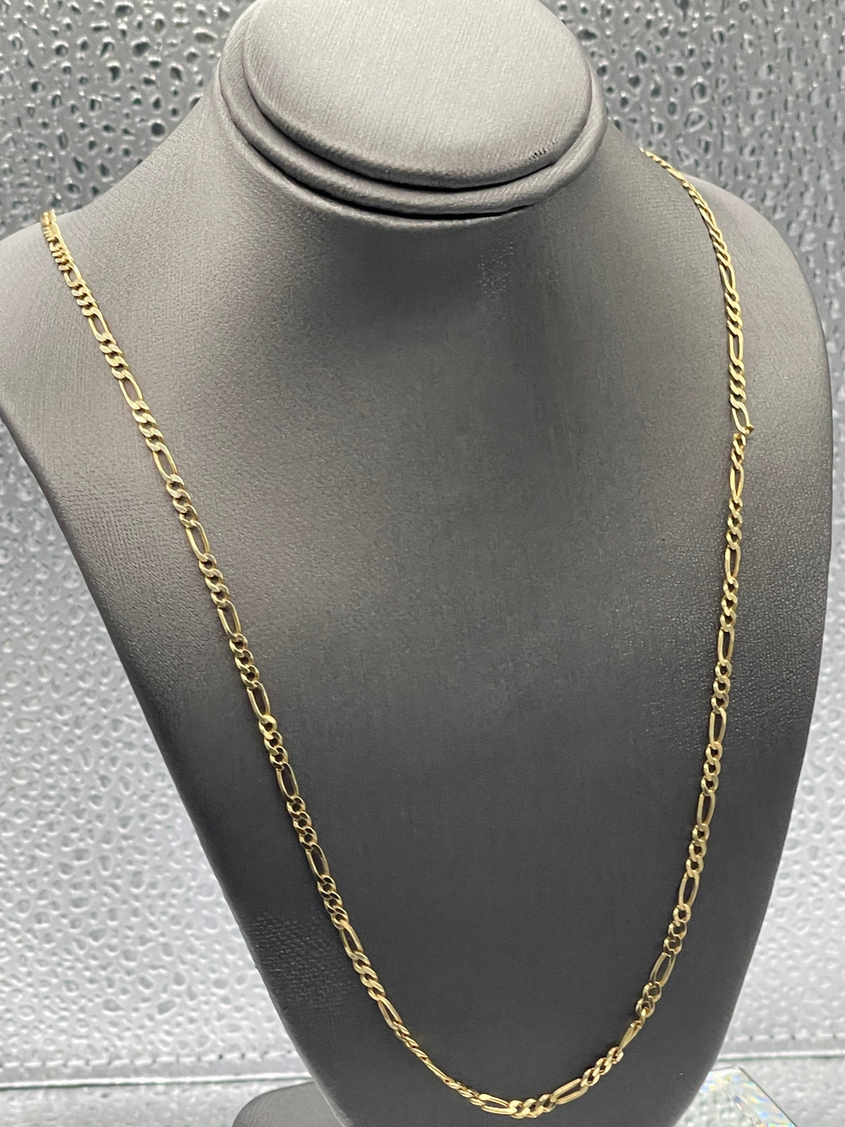 Ladies 14 Karat Solid Yellow Gold Figero Link Chain