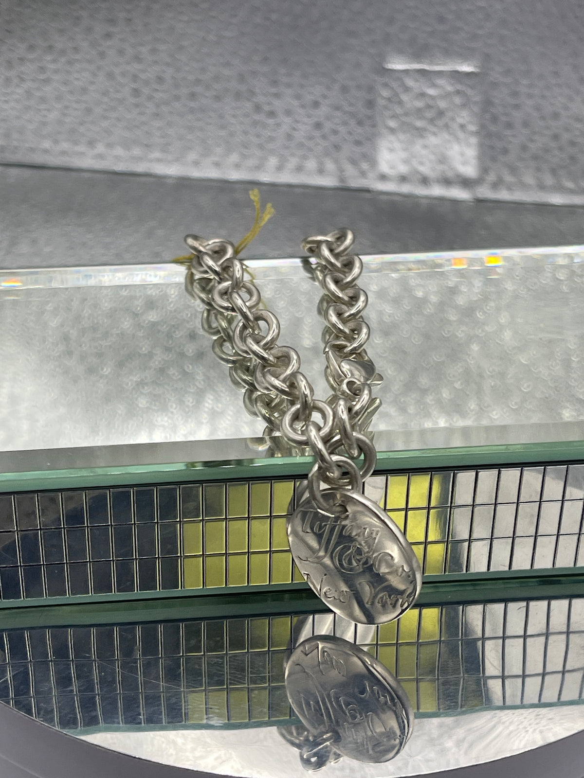 View two of Ladies Tiffany & Co. 925 Sterling Silver Bracelet with Charm