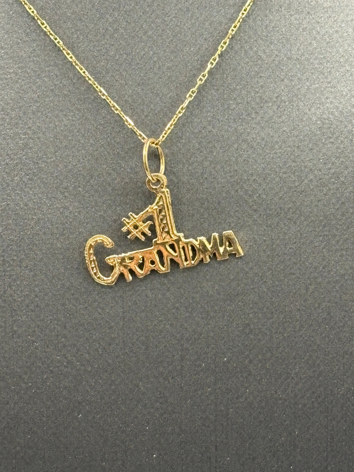 14kt Yellow Gold, Love My Grammy Pendant