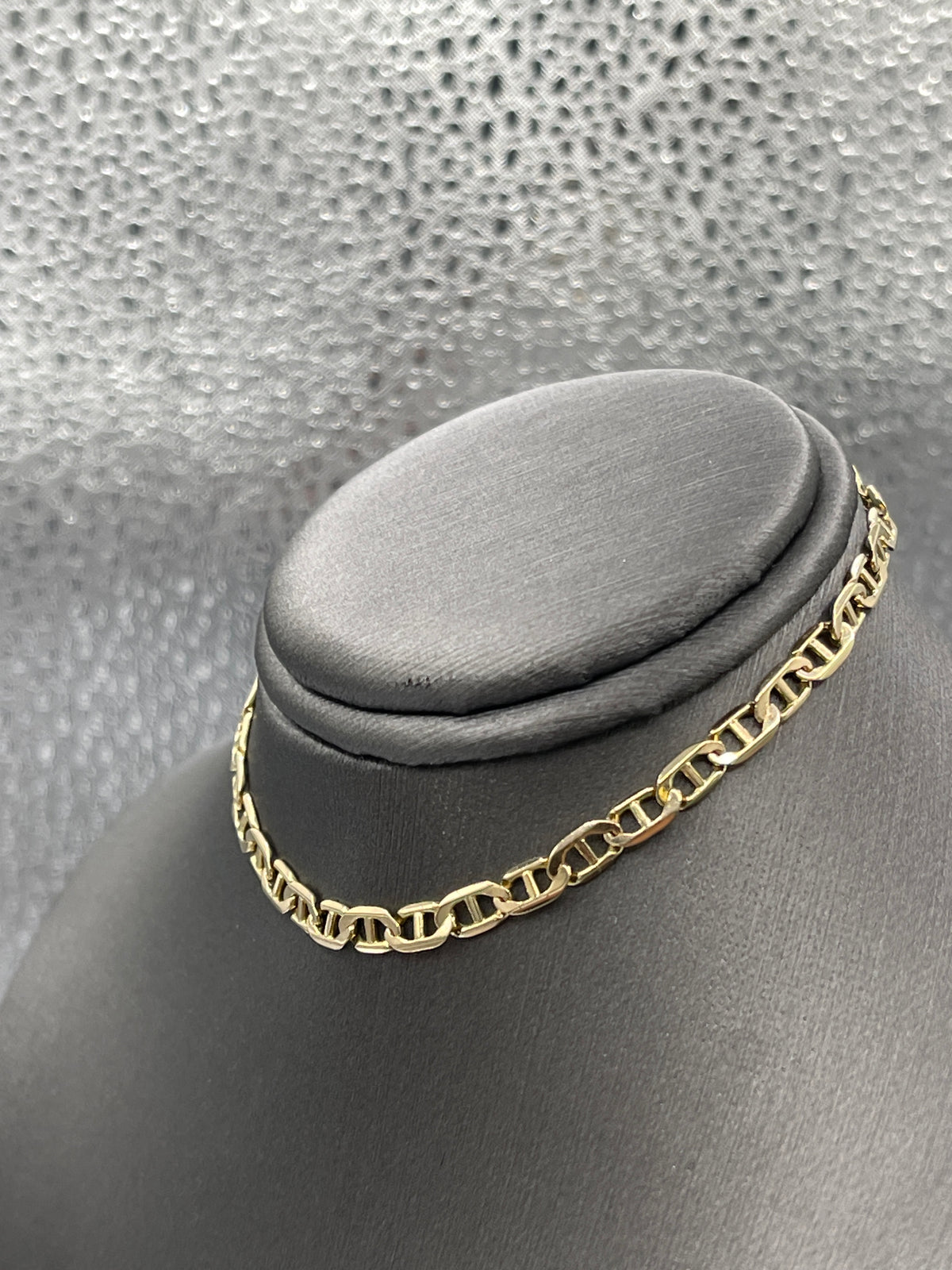 Ladies/ Mens 14 Karat Solid Yellow Gold Anchor Link Bracelet