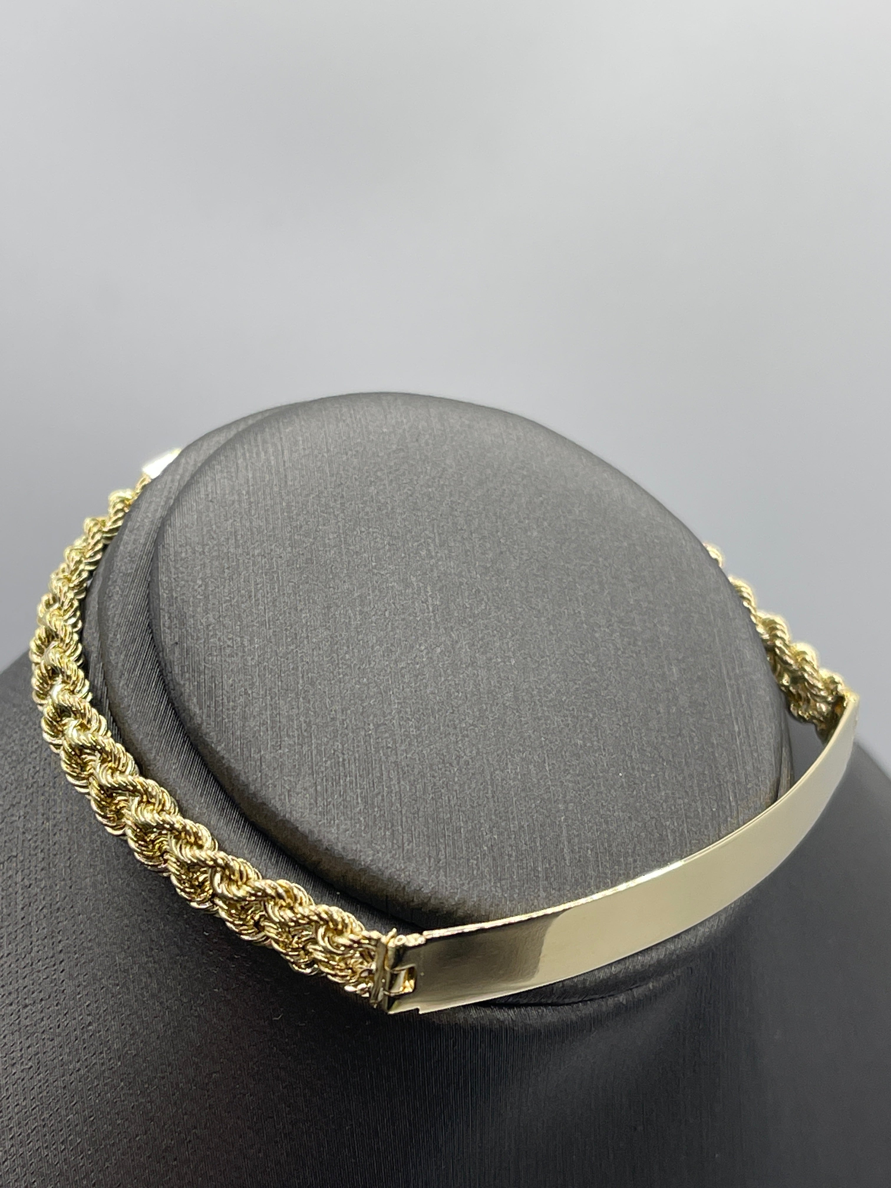 Diamond and Double-Rope Gold Bracelet — Wooldridge Jewelers