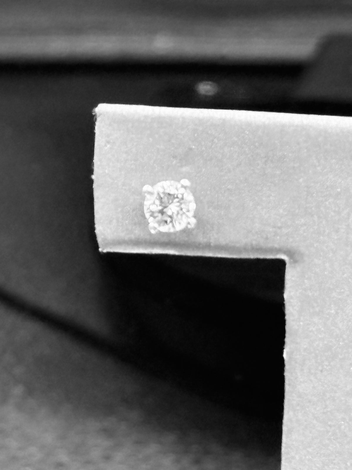 14kt White Gold Ladies martini cup diamond stud screw back earrings-NEW