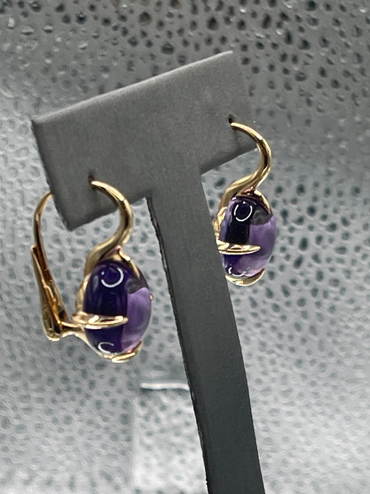 Pomellato 18 Karat Rose Gold 16.60 Carats Amethyst Drop Earrings