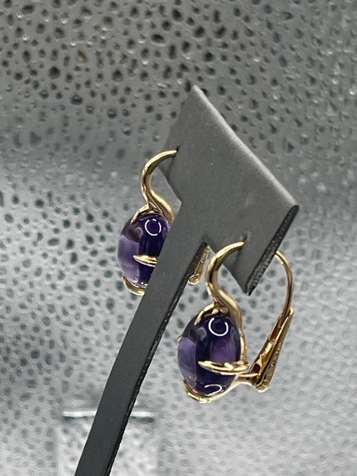 Pomellato 18 Karat Rose Gold 16.60 Carats Amethyst Drop Earrings