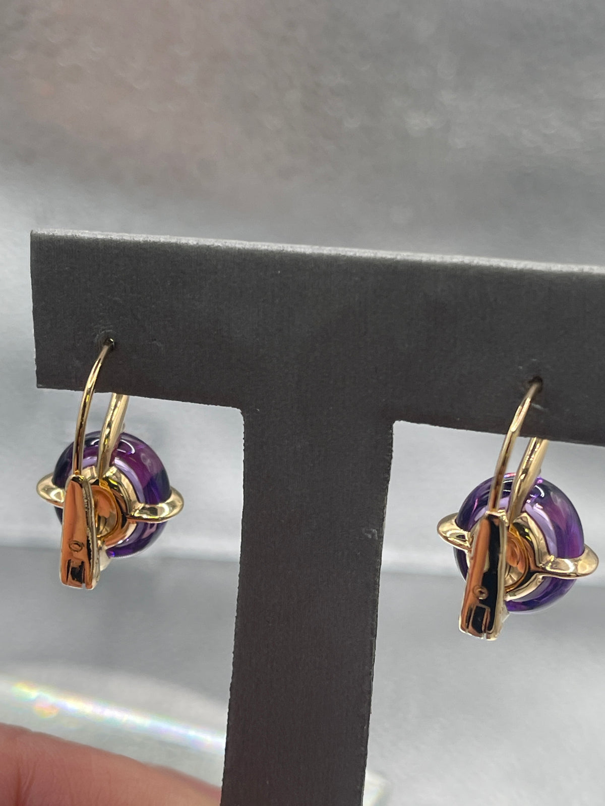 Pomellato 18 Karat Rose Gold 16.60 Carats Amethyst Drop Earrings