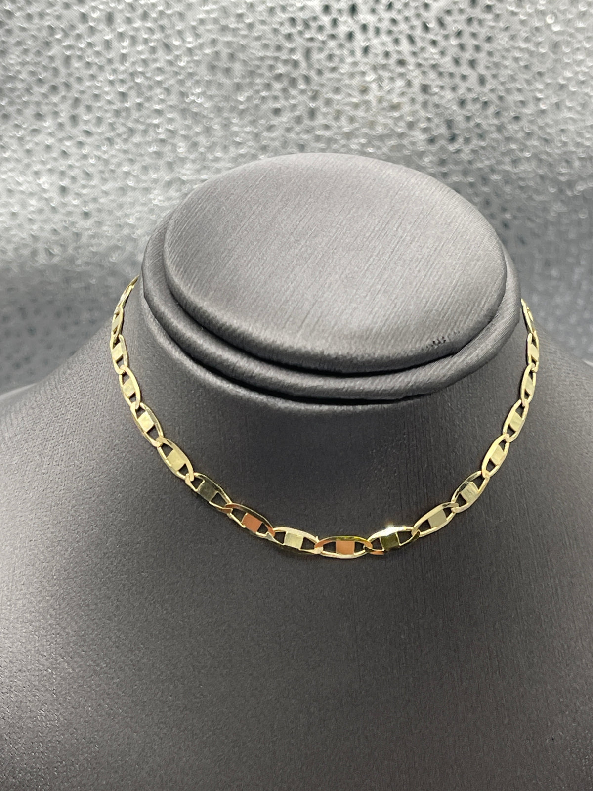 Ladies / Mens 18 Karat Yellow Gold Solid Center Anchor Link Bracelet