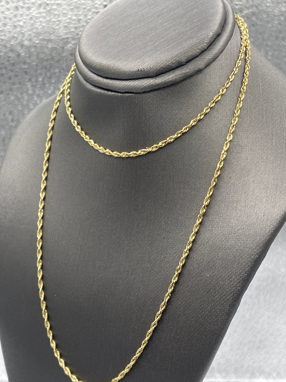 Ladies or Men’s 14 Karat Solid Yellow Gold Di-Cut Rope Chain