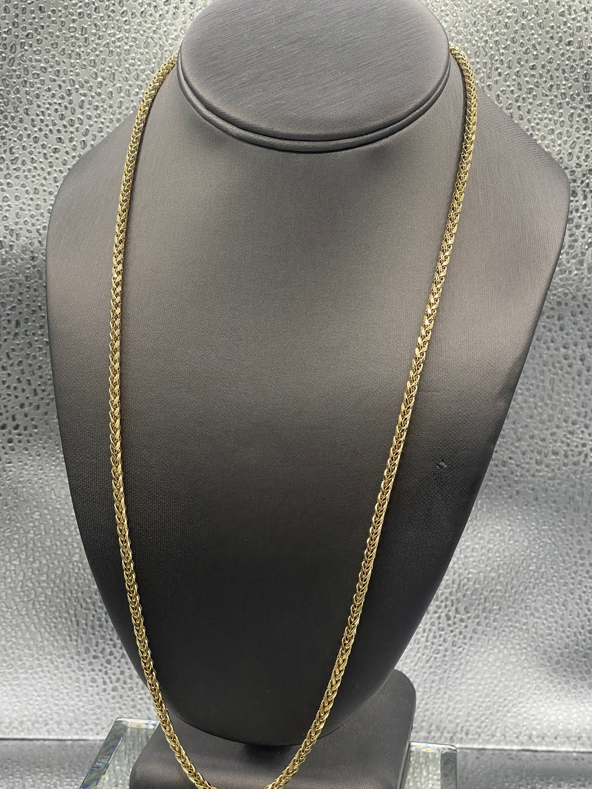 Ladies/ Gents 14 Karat Yellow Gold Round Foxtail Link Chain