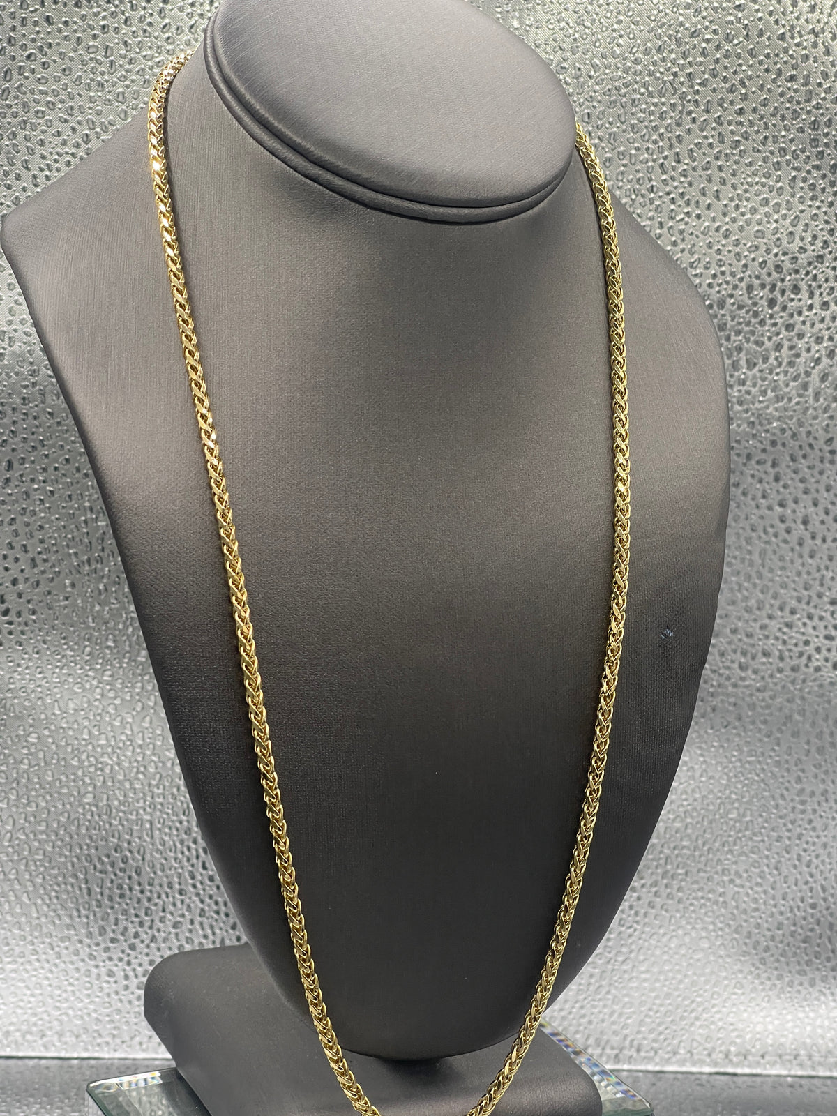 Ladies/ Gents 14 Karat Yellow Gold Round Foxtail Link Chain