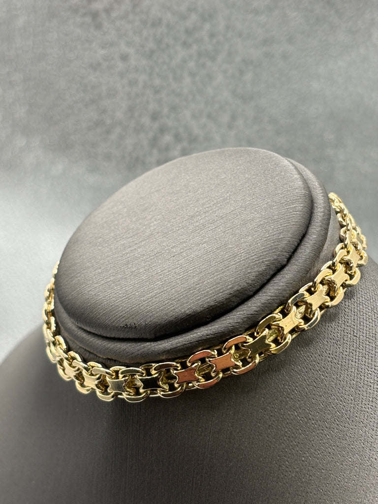 View three of Ladies / Mens 14 Karat Yellow Gold Copenhagen Link Bracelet
