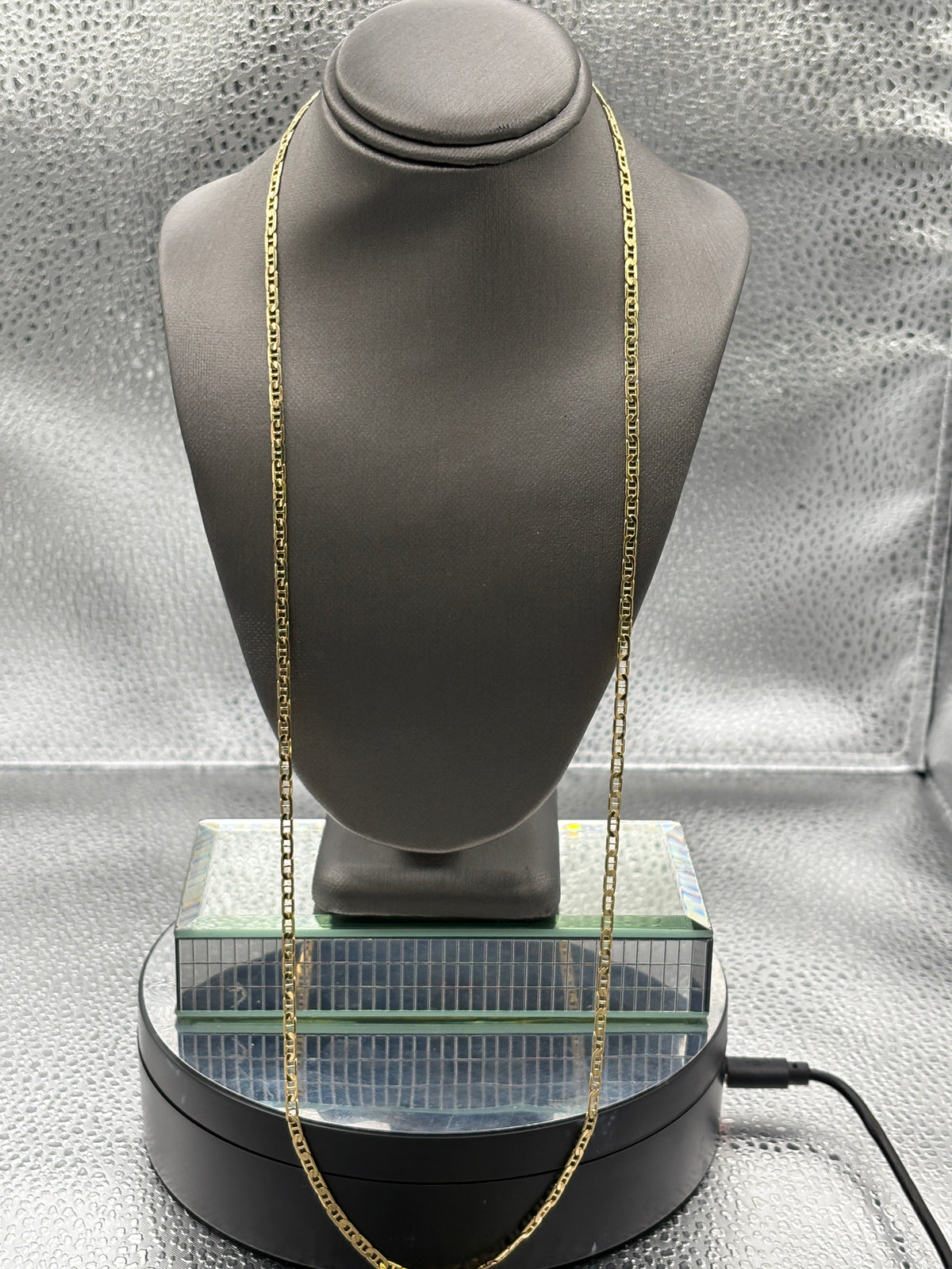 Ladies / Mens Classic 14 Karat Yellow Gold Solid Anchor Link Chain