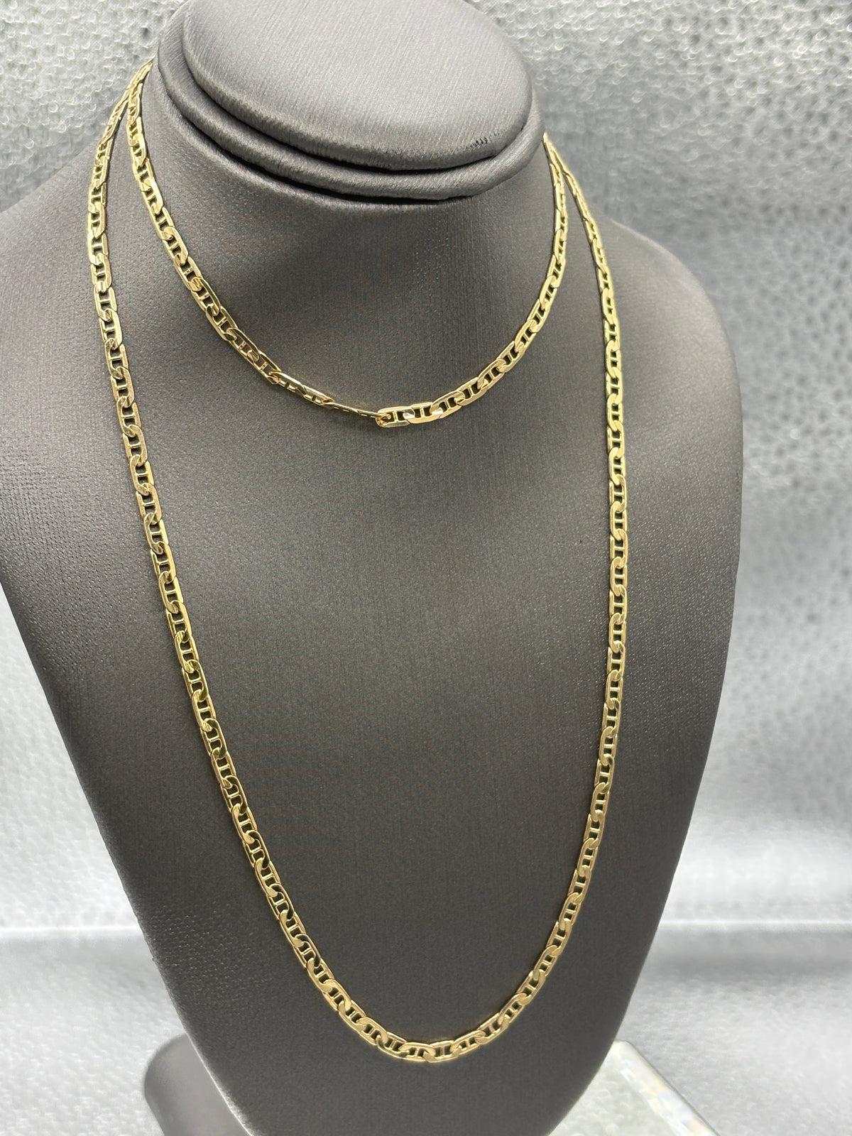 Ladies / Mens Classic 14 Karat Yellow Gold Solid Anchor Link Chain