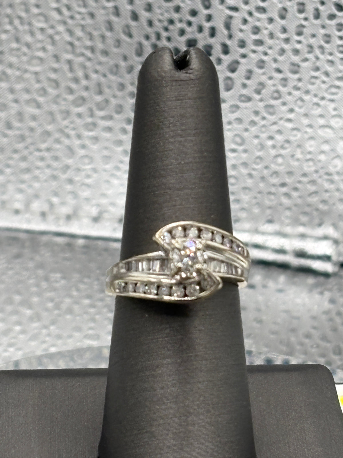 Ladies 14 Karat Diamond Cluster Engagement Ring
