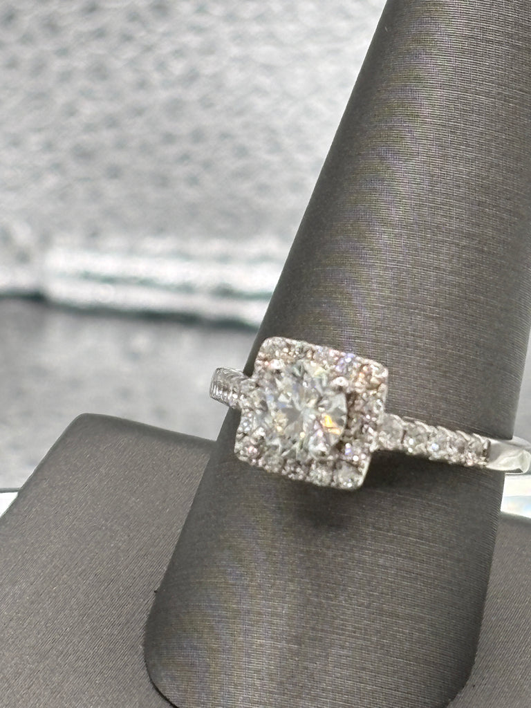 View seven of Magnificent Ladies 14 Karat Gold Brilliant Diamond Wedding Set