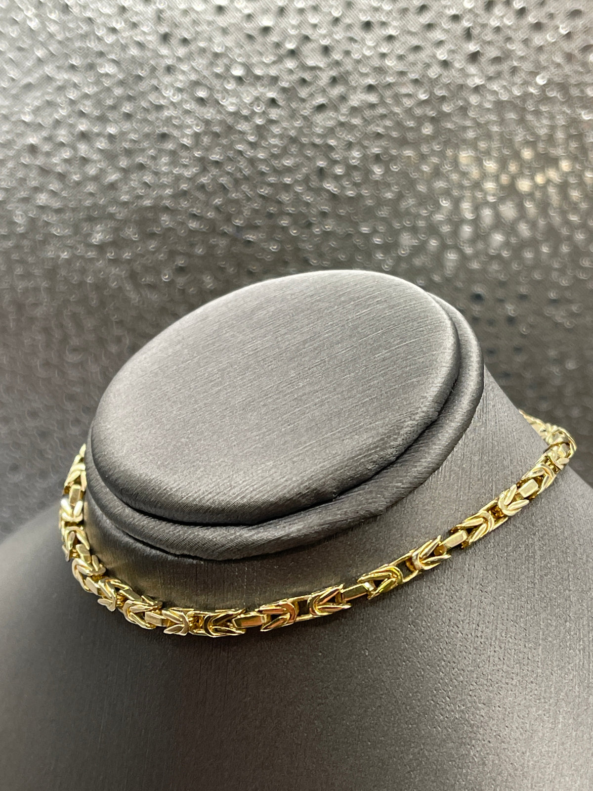 A Vintage Italian 14 Karat Yellow Gold Super Link Bracelet