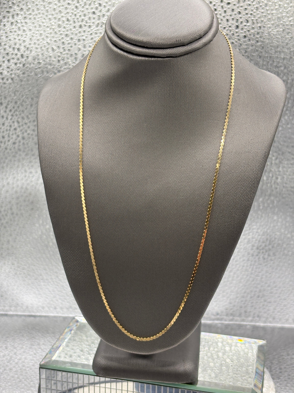 Vintage Ladies 14 Karat Yellow Gold Double Serpentine Chain