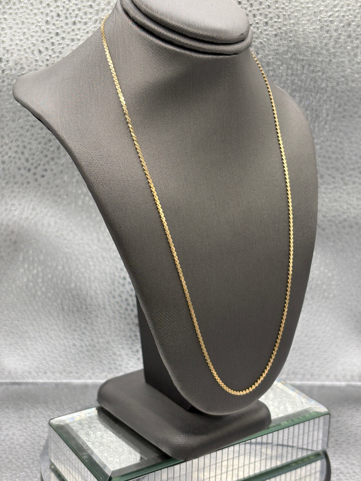 Vintage Ladies 14 Karat Yellow Gold Double Serpentine Chain