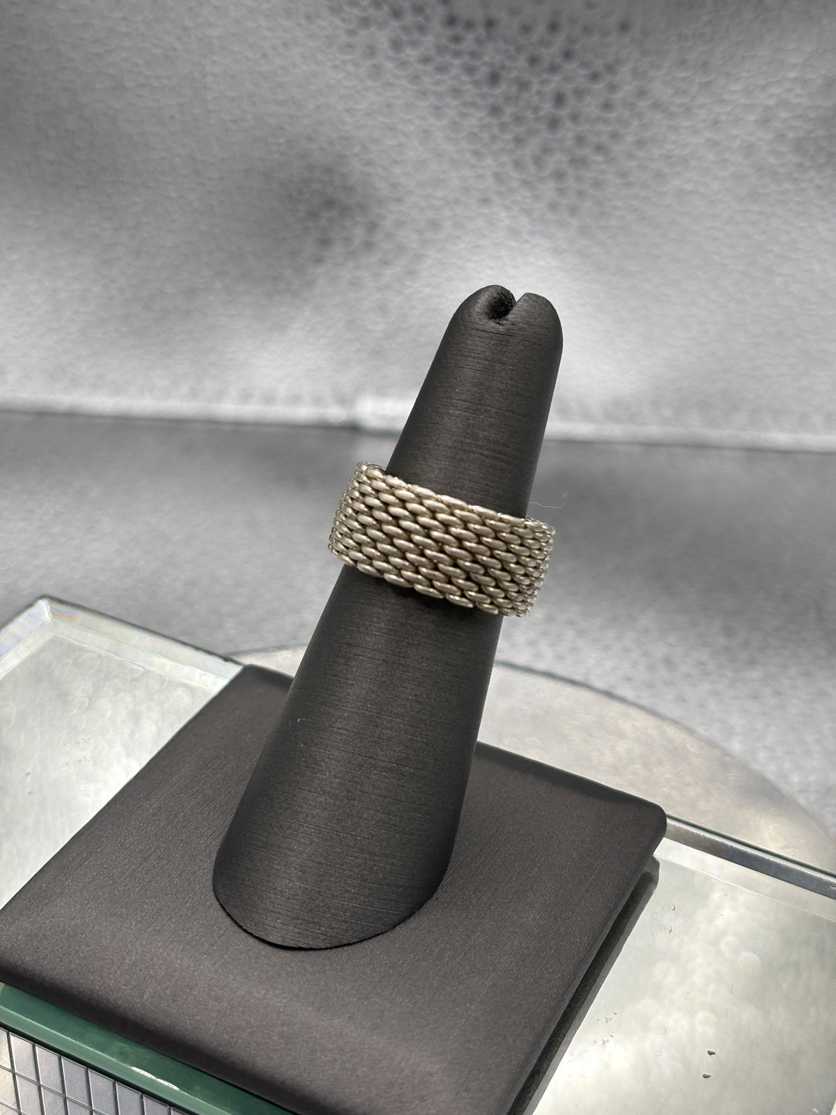 Tiffany & Co. Sterling Silver Somerset Mesh Ring