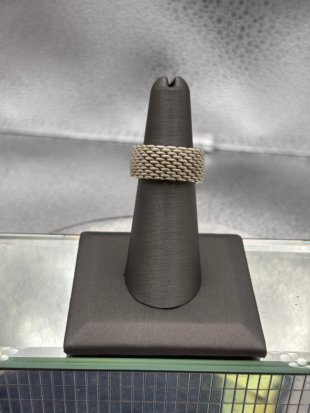 Tiffany & Co. Sterling Silver Somerset Mesh Ring