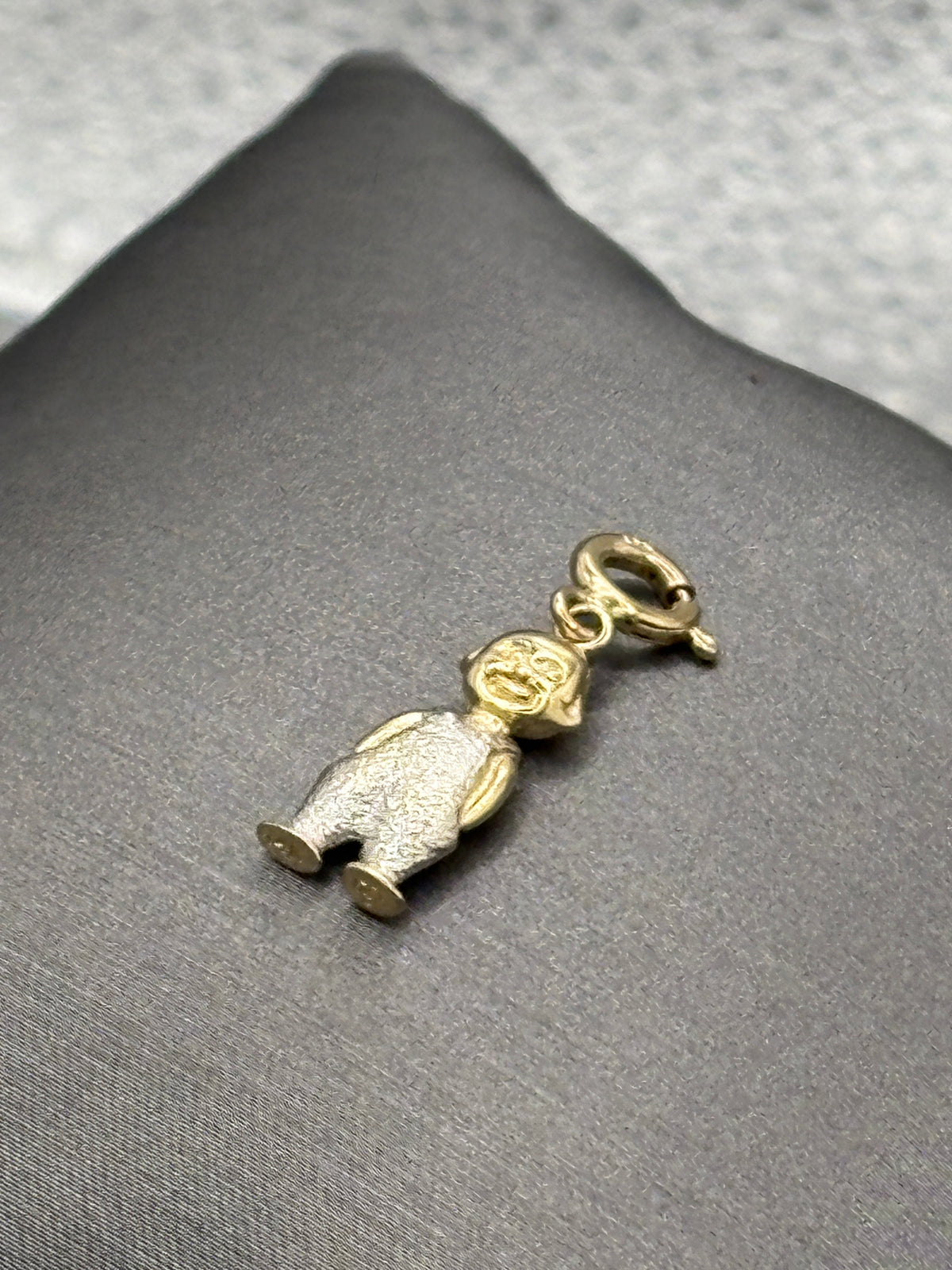Vintage Ladies / Gents 14 Karat Yellow Gold Little Boy Pendant