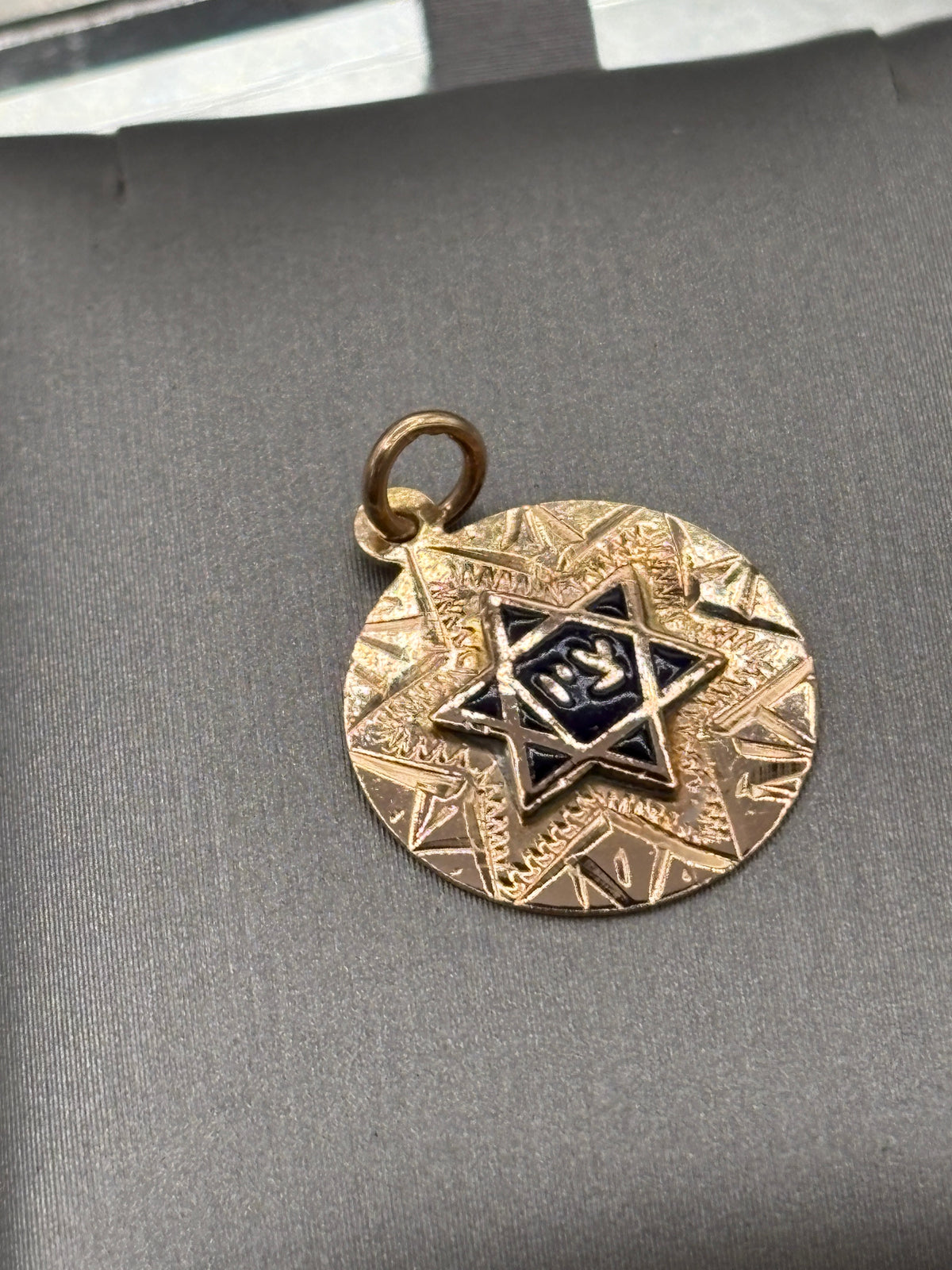 Vintage Ladies 14 Karat Rose Gold Star of David Pendant