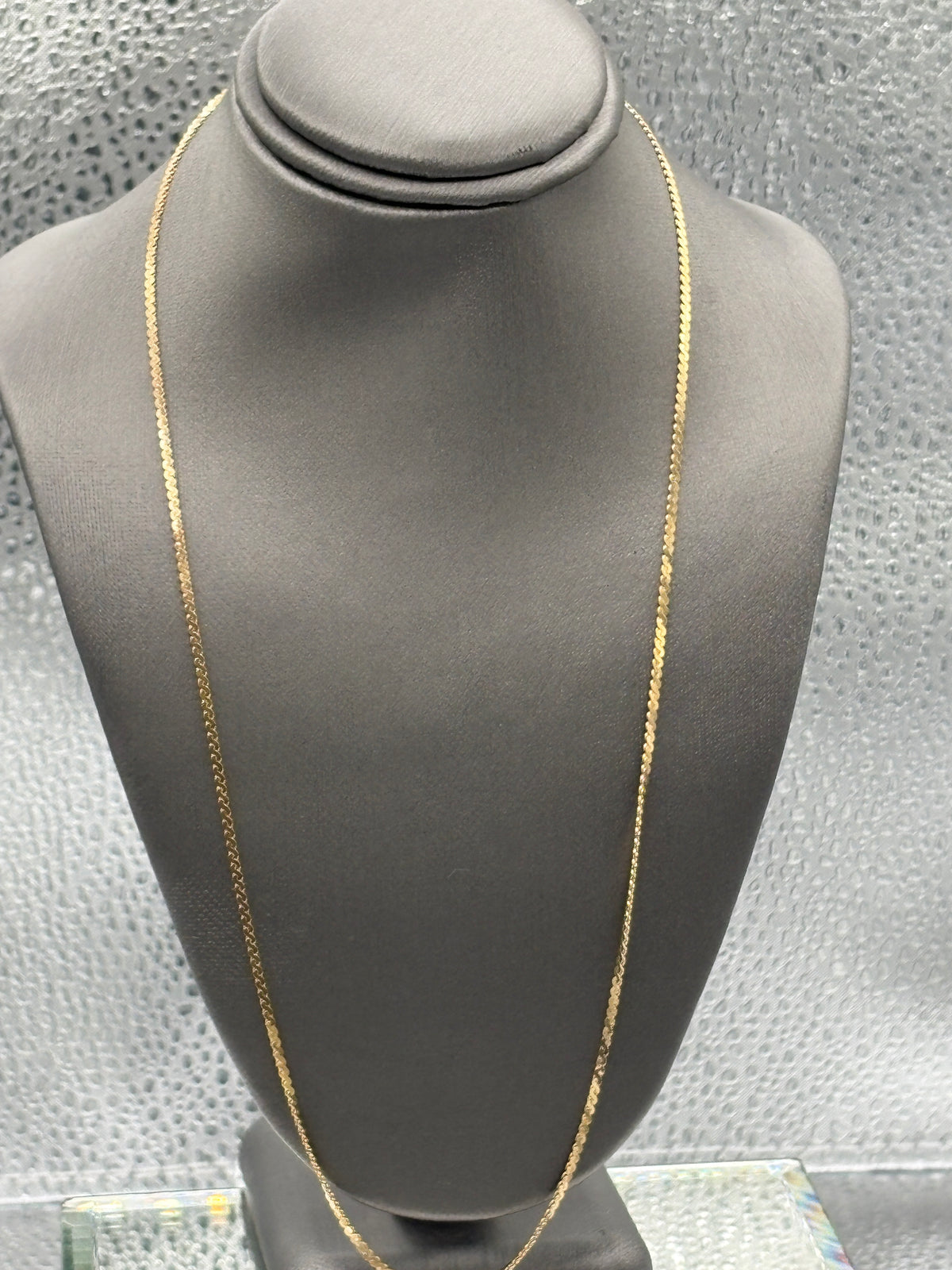 Ladies Vintage 14 Karat Yellow Gold Double Serpentine Chain