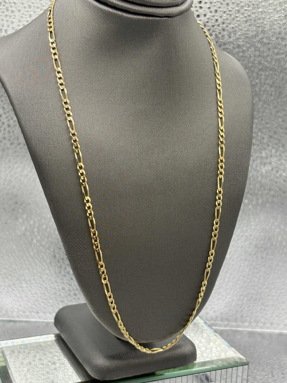 View two of Ladies/Gents 14 Karat Yellow Gold Figero Link Chain