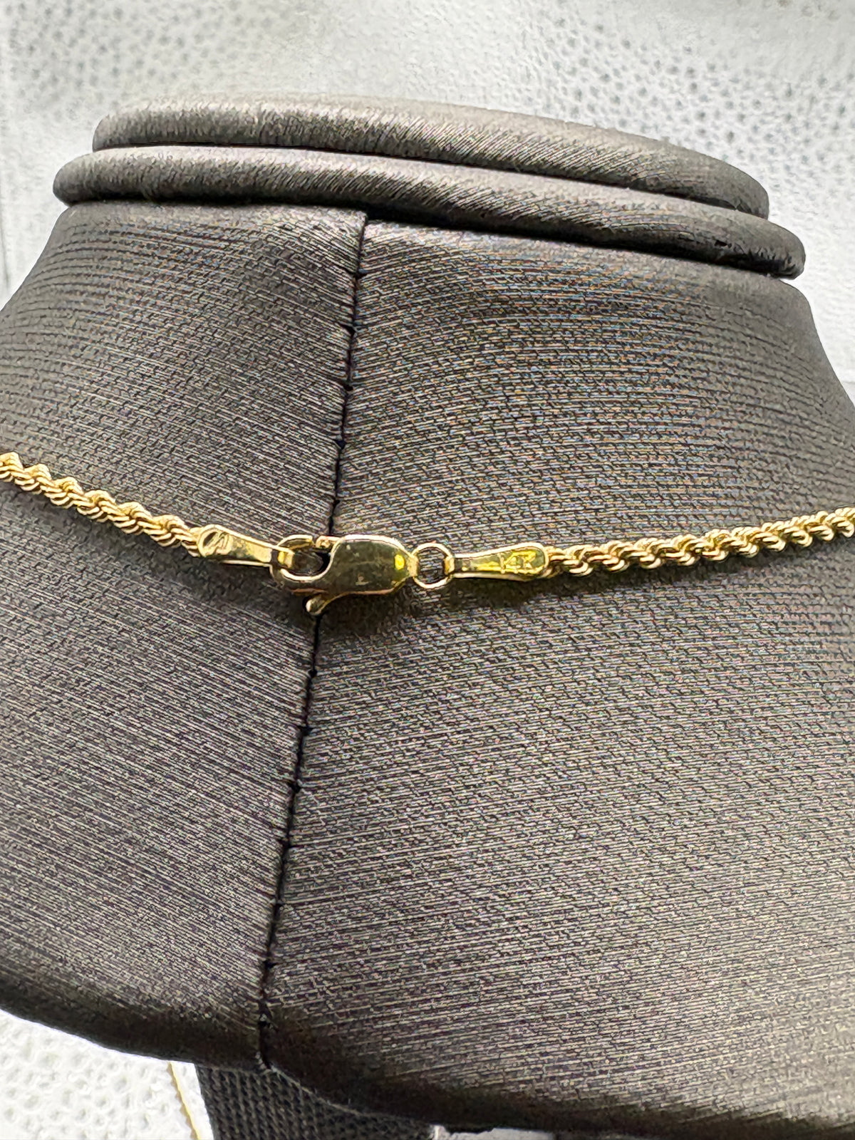 View seven of Ladies/ Gents 14 karat Yellow Gold Dia-Cut Solid Rope Chain