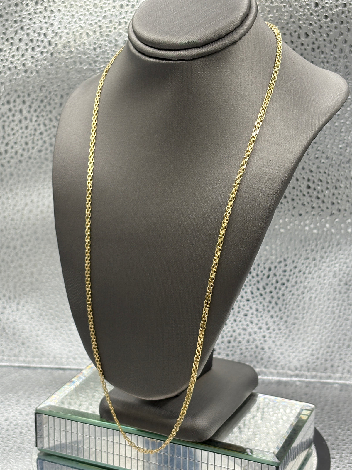 View one of Ladies Beautiful 14 Karat Yellow Gold Copenhagen Link Chain