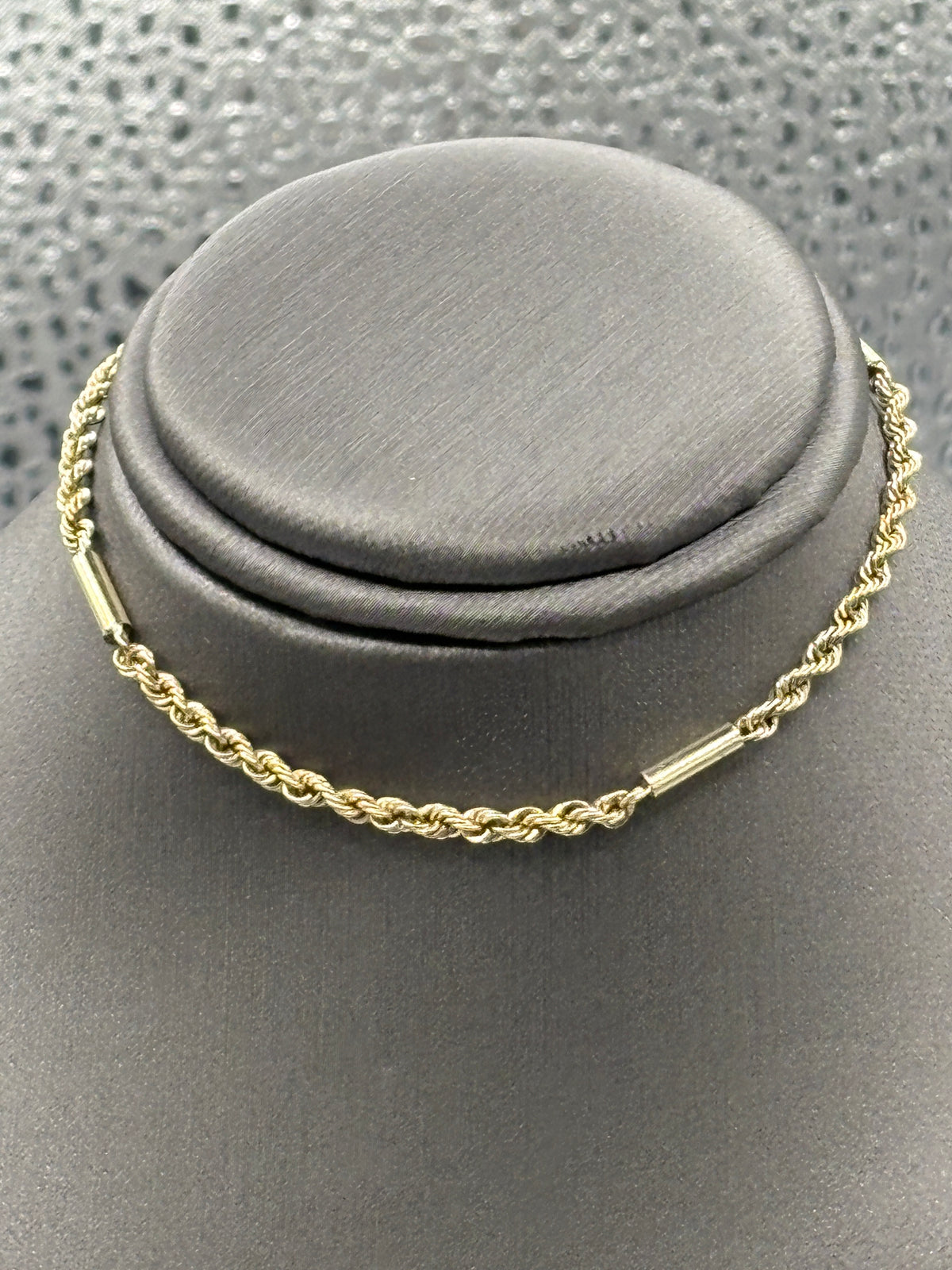 View one of Ladies/ Gents 14 Karat Solid Yellow Gold Rope/Bar Bracelet