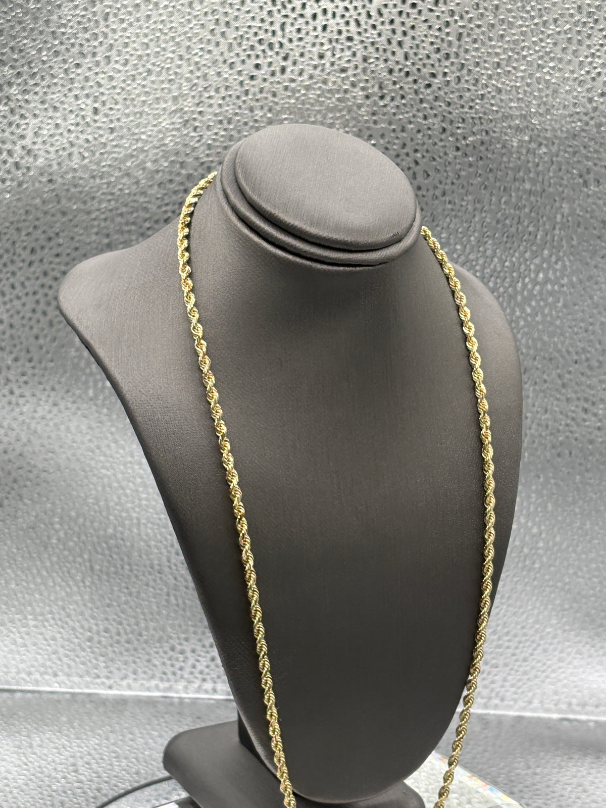 View one of Ladies/Gents 14 Karat Solid Yellow Gold Diamond-Cut Rope Chain