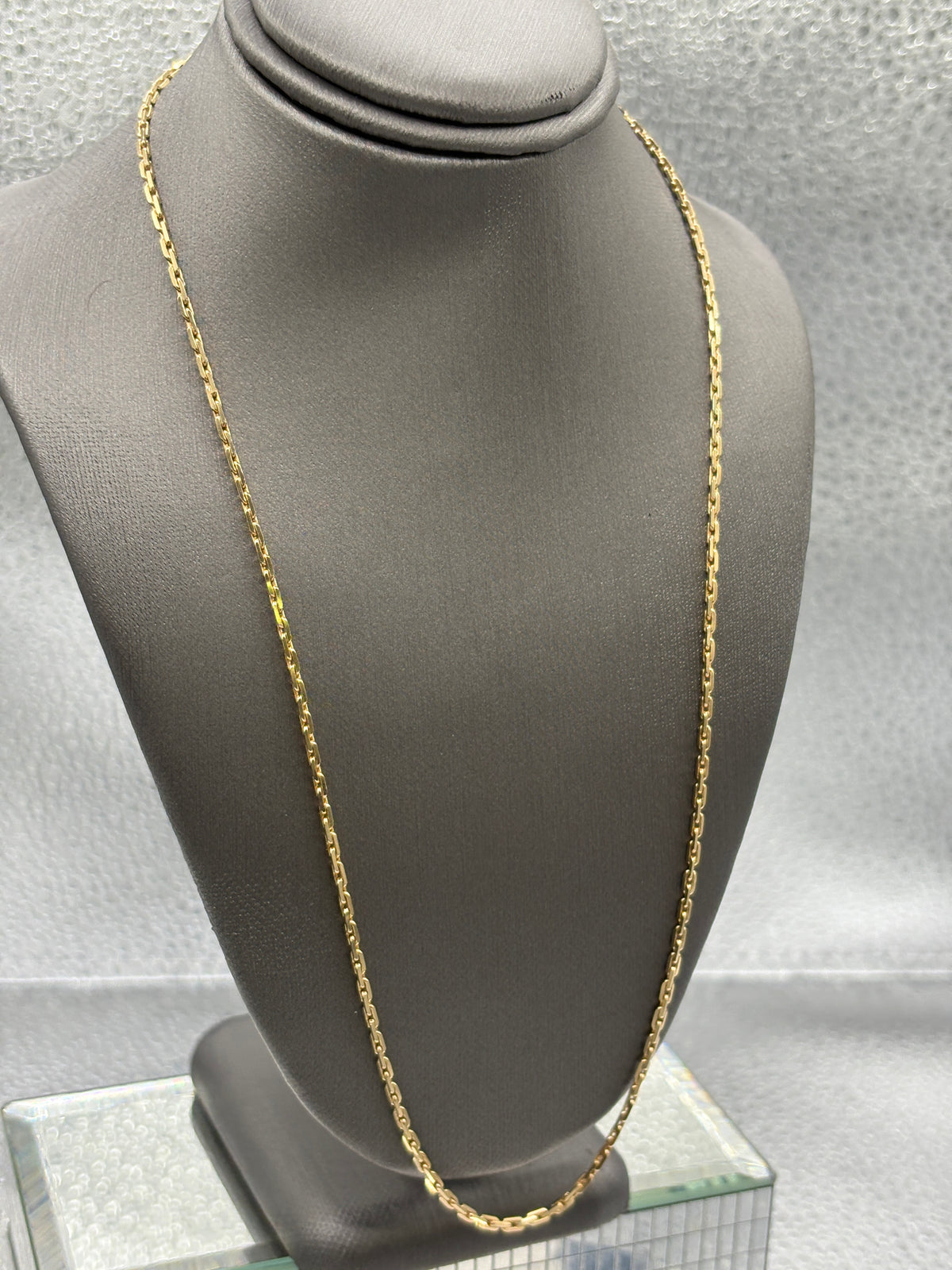 View two of Ladies/Gents 14 Karat Yellow Gold Cable Link Chain