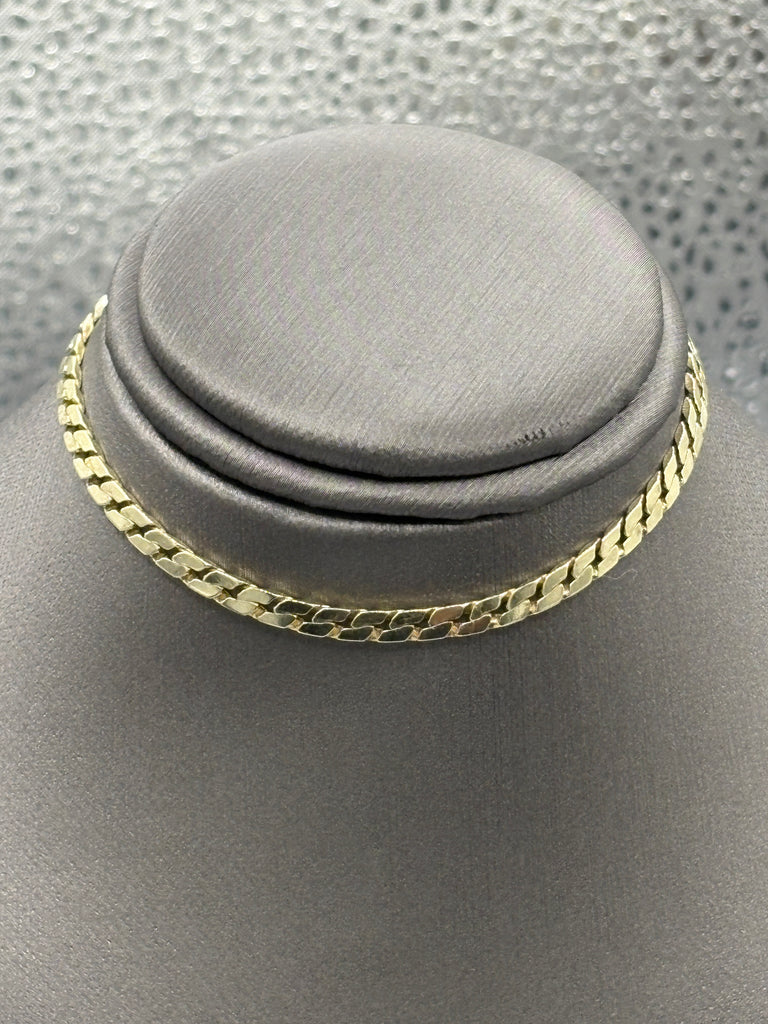 View one of Vintage Ladies/Gents 14 Karat Yellow Gold Solid S-Link Bracelet