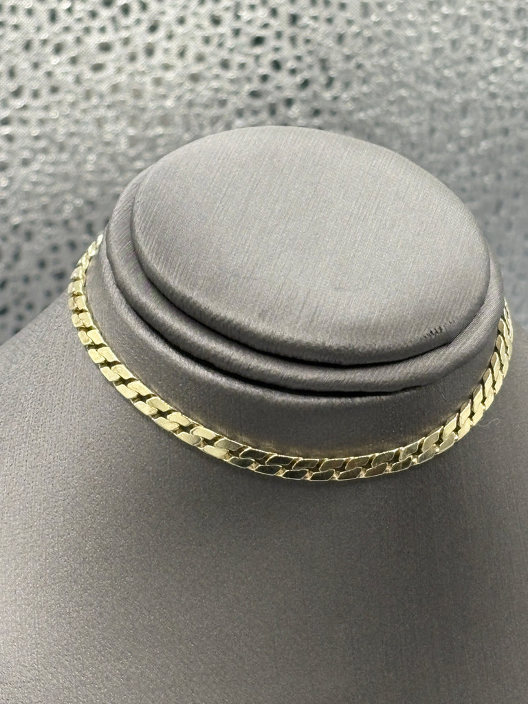 View three of Vintage Ladies/Gents 14 Karat Yellow Gold Solid S-Link Bracelet