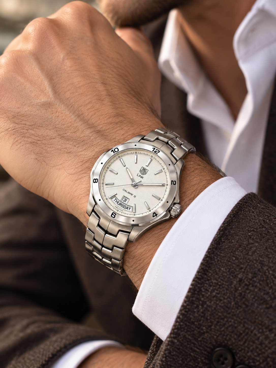 TAG HEUER LINK CALIBRE 5 DAY-DATE AUTO 191789