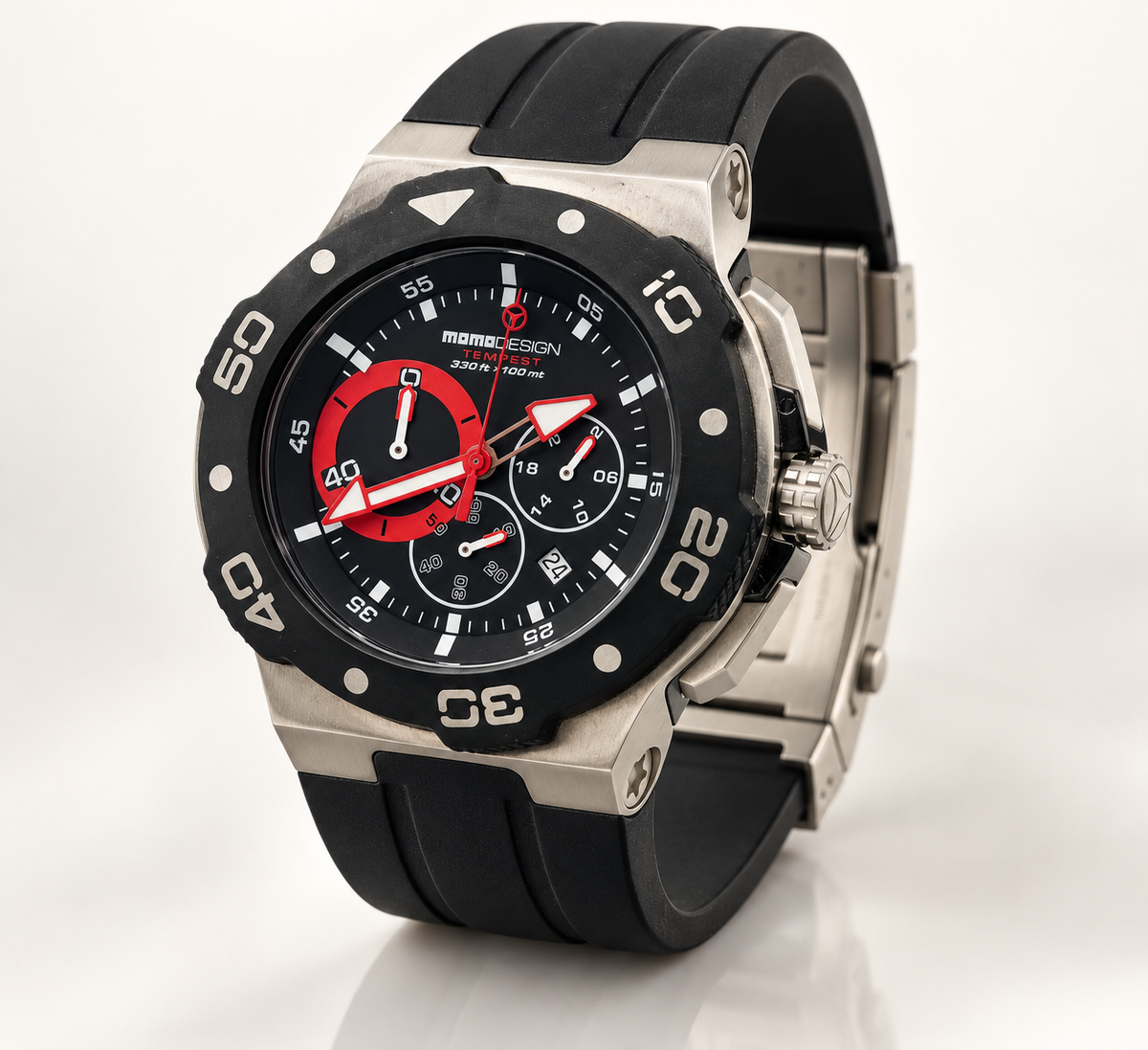 MOMO Design Tempest Quartz Chronograph 46mm Watch