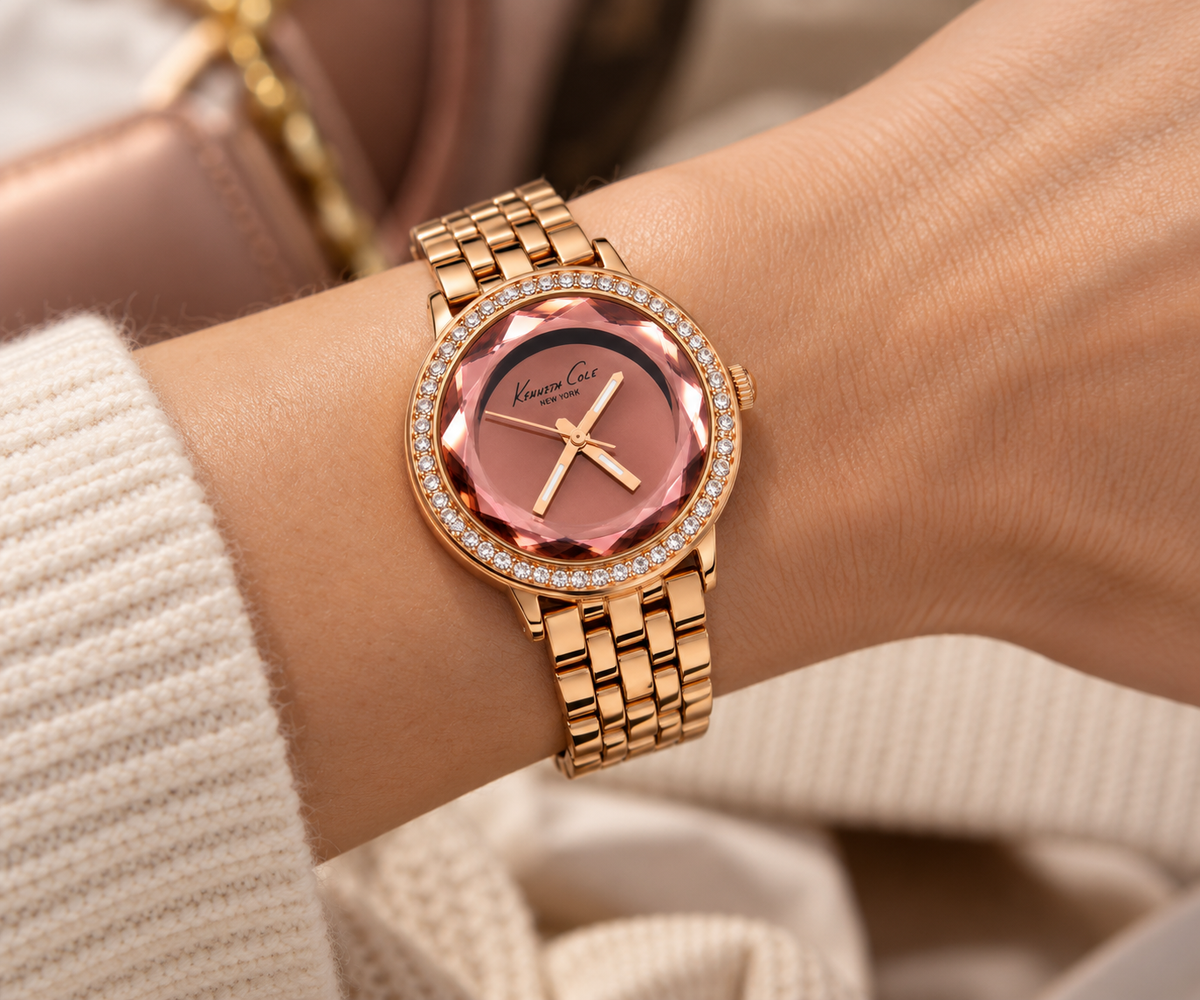 Vintage Kenneth Cole New York Women’s Rose Gold-Tone Quartz Watch