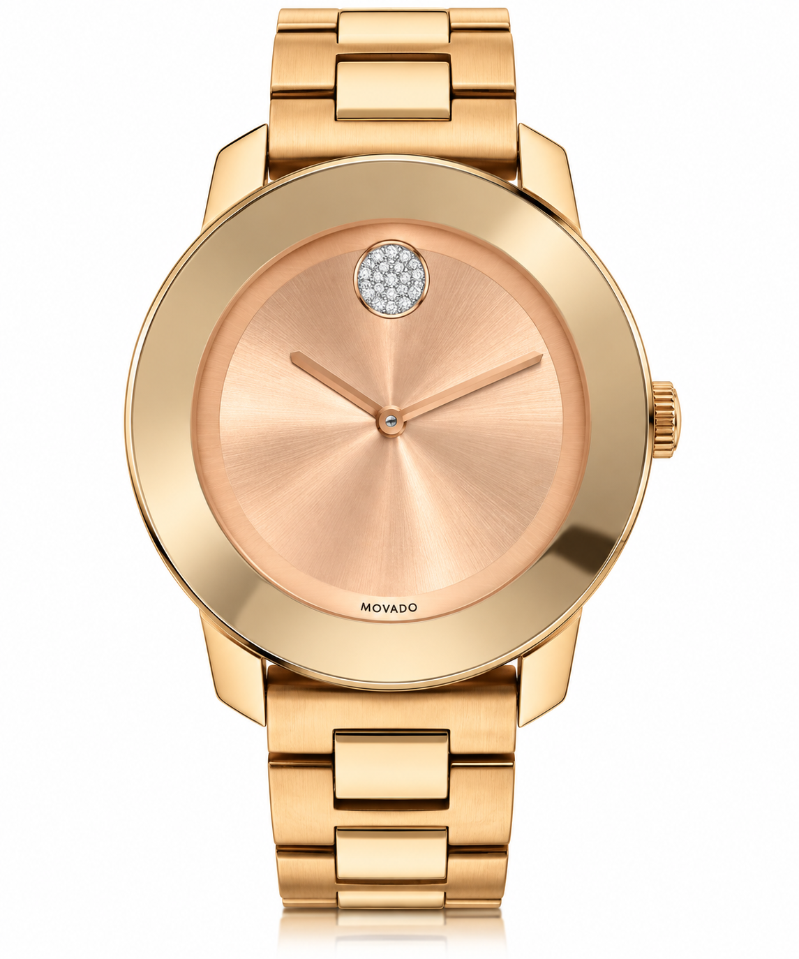 Ladies Movado BOLD Rose Gold-Tone Diamond Watch – 36mm