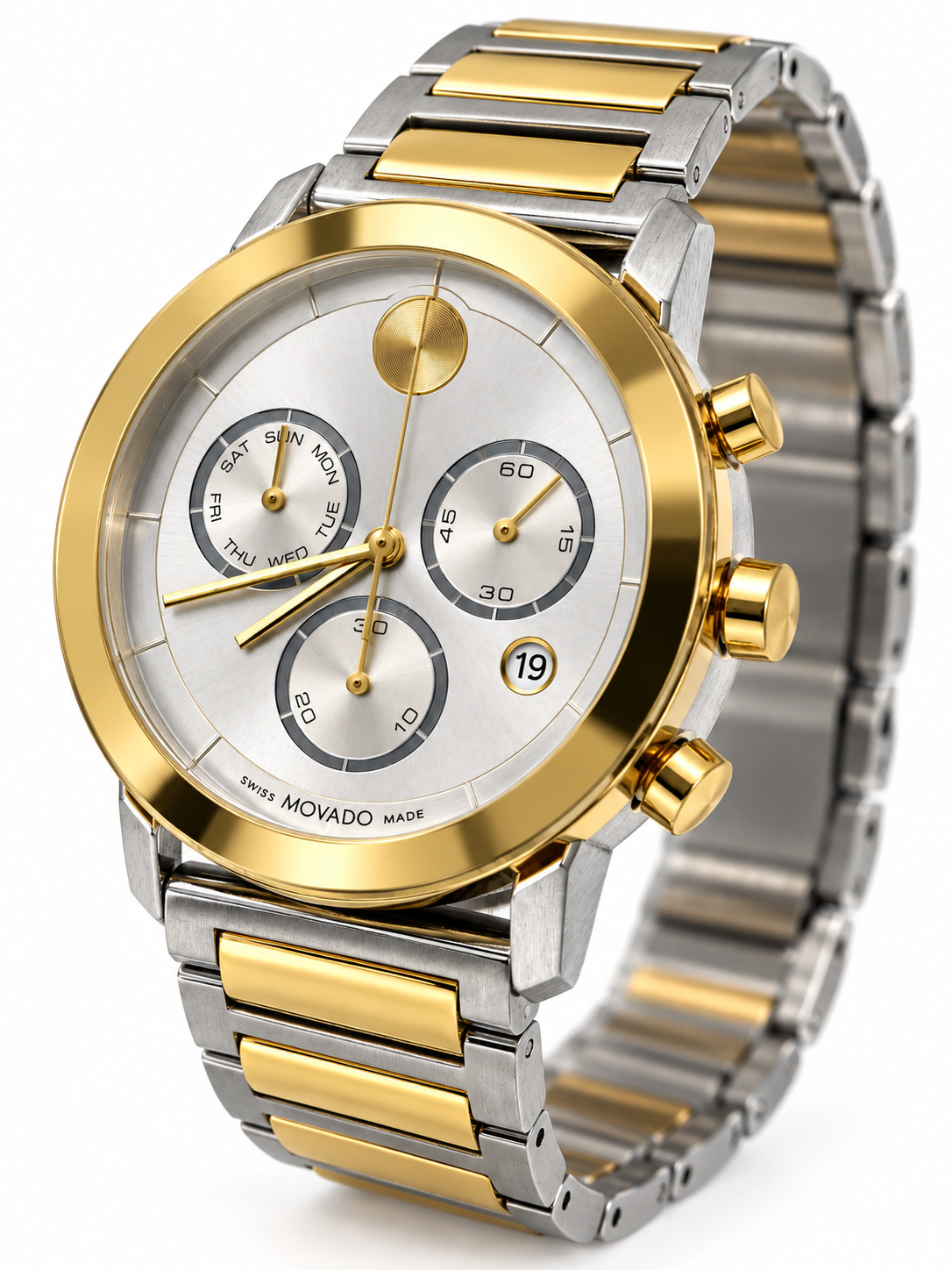 Movado Bold Evolution Quartz Chronograph Silver Dial Men's Watch