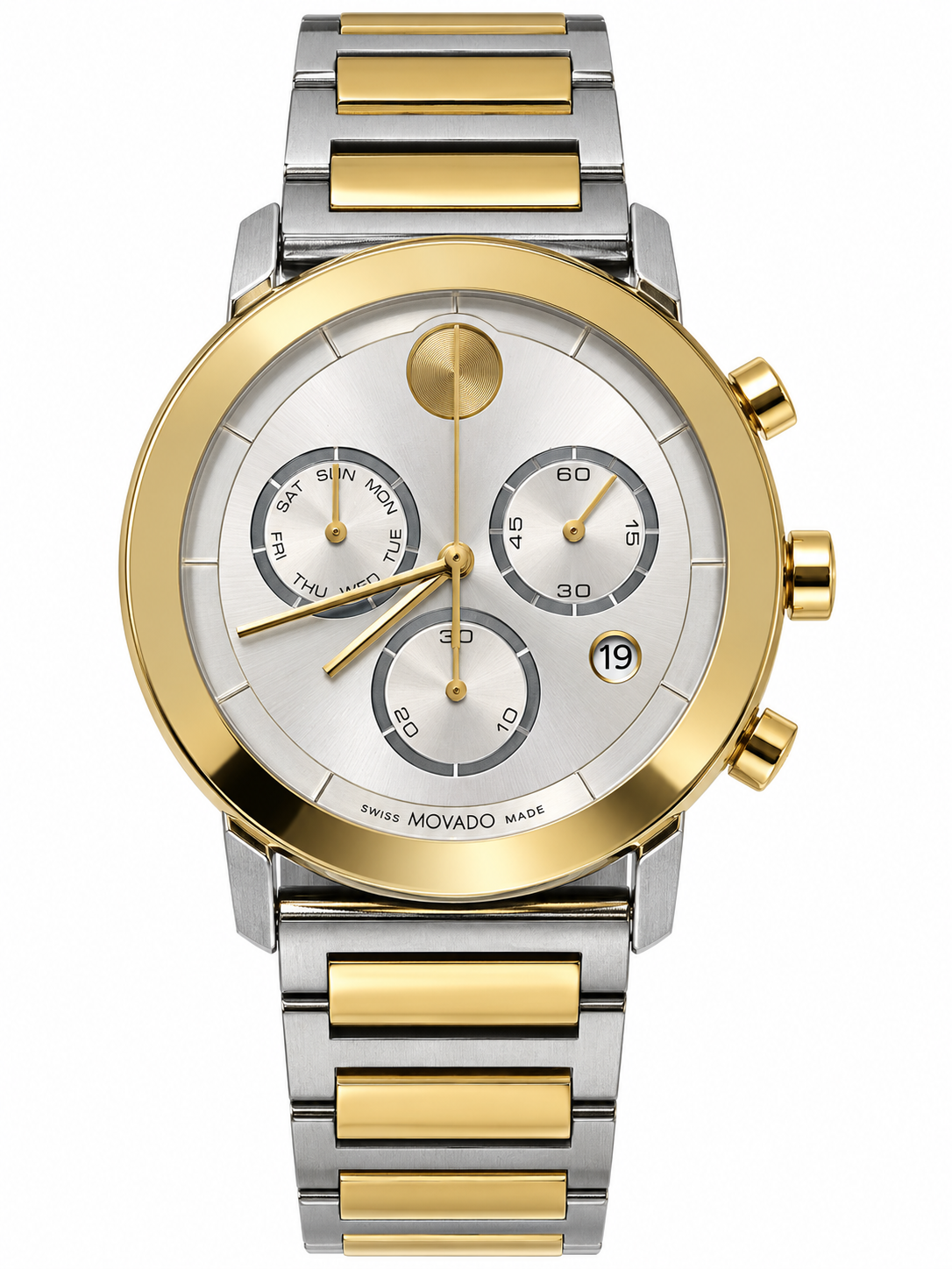 Movado Bold Evolution Quartz Chronograph Silver Dial Men's Watch