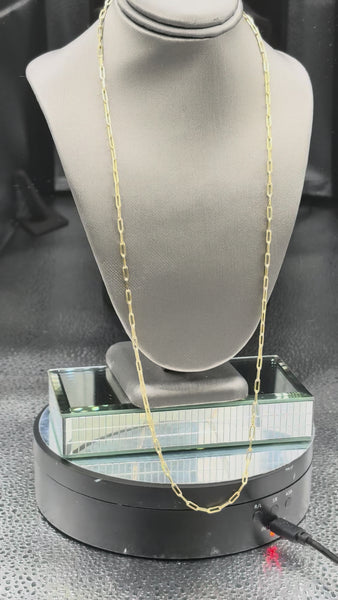 14 Karat Yellow Gold Ladies / Gents Oval Link Chain