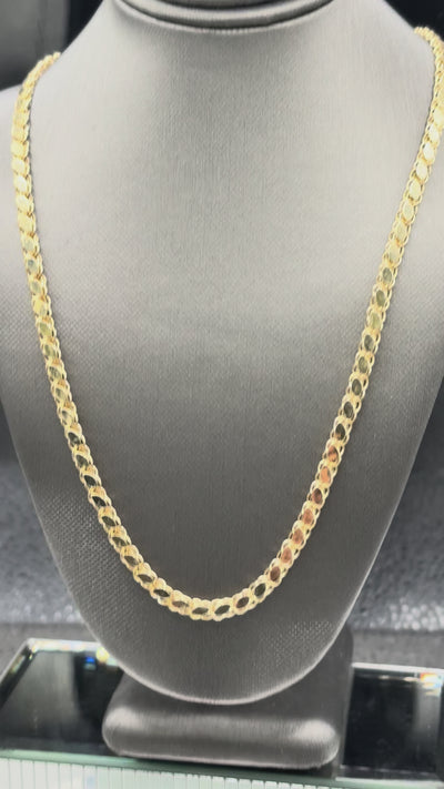 Ladies/Gents 14 Karat Yellow Gold Snail Link Chain